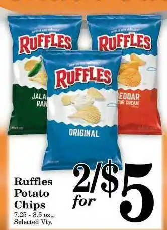 Harvest Foods Ruffles Potato Chips offer