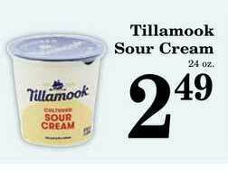 Harvest Foods Tillamook Sour Cream offer