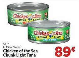 Homeland Market Chicken Of The Sea Chunk Light Tuna offer