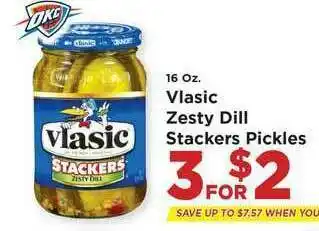 Homeland Market Vlasic Zesty Dill Stackers Pickles offer