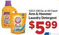 Homeland Market Arm & Hammer Laundry Detergent offer