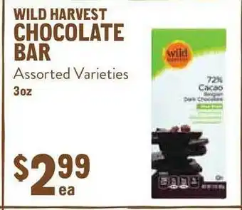 New Seasons Market Wild Harvest Chocolate Bar offer