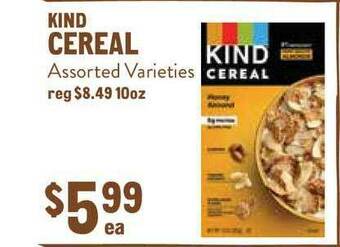 New Seasons Market Kind Cereal offer