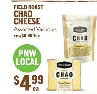 New Seasons Market Field Roast Chao Cheese offer