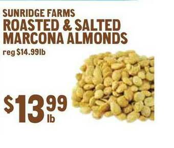 New Seasons Market Sunridge Farms Roasted & Salted Marcona Almonds offer