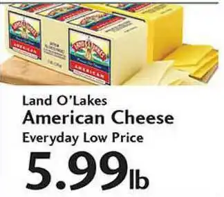 Sunset Foods Lan O'Lakes American Cheese Everyday Low Price offer