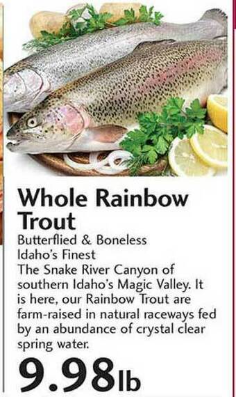 Sunset Foods Whole Rainbow Trout offer