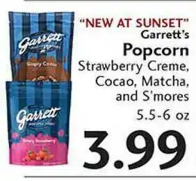 Sunset Foods "New At Sunset" Garrett's Popcorn Offer at Sunset Foods offer