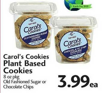 Sunset Foods Carol's Cookies Plant Based Cookies offer