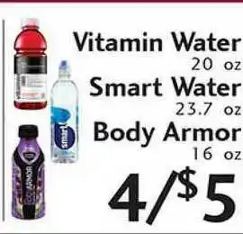 Sunset Foods Vitamin Water , Smart Water , Body Armor offer