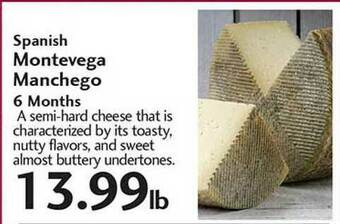 Sunset Foods Spanish Montevega Manchego 6 Months offer