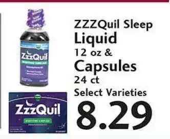 Sunset Foods ZzzQuil Sleep Liquid & Capsules offer