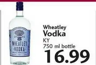 Sunset Foods Wheatley Vodka offer