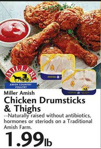 Sunset Foods Miller Amish Chicken Drumsticks & Thighs offer