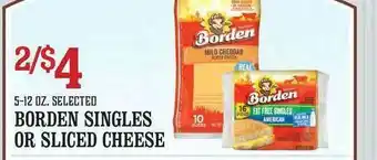 Borden Singles Or Sliced Cheese