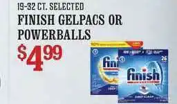 Finish Gelpacs Or Powerballs
