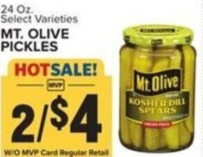 Food Lion Mt. Olive Pickles 24 oz. offer