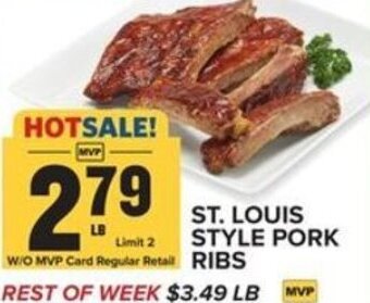 Food Lion St. Louis Style Pork Ribs offer