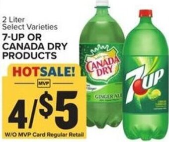 Food Lion 7-UP or Canada Dry Products 2 Liter offer