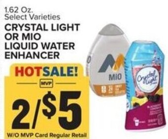 Food Lion Crystal Light or Mio Liquid Water Enhancer 1.62 oz. offer