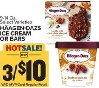 Food Lion Häagen-Dazs Ice Cream or Bars 9-14 oz. offer