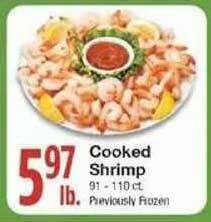 Amigos United Cooked Shrimp offer