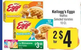 Big Saver Foods Kellogg's Eggo Waffles , La Michoacana Mini Paletas offer