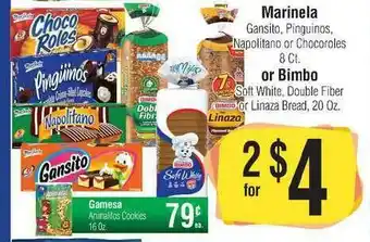 Big Saver Foods Marinela Or Bimbo , Gamesa Animalitos Cookies offer