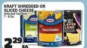 Cost Cutter Kraft Shredded Or Sliced Cheese offer