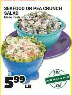 Cost Cutter Seafood Or Pea Crunch Salad offer