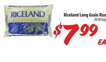 Food 4 Less Riceland Long Grain Rice offer