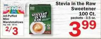 Stevia In The Raw Sweetener