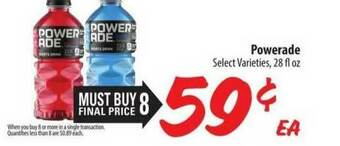 Food 4 Less Powerade offer