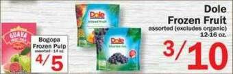 Food Bazaar Dole Frozen Fruit offer