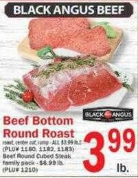 Food Bazaar Beef Bottom Round Roast offer