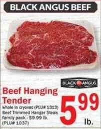 Food Bazaar Beef Hanging Tender offer