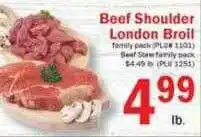 Food Bazaar Beef Shoulder London Broil offer
