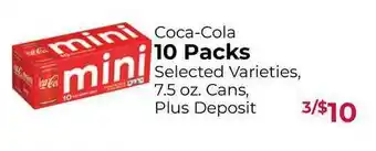 Roche Bros Coca-cola 10 Packs offer