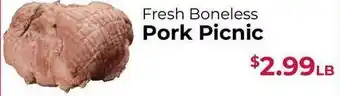 Roche Bros Fresh Boneless Pork Picnic offer