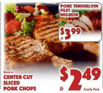 The Food Emporium Pork Tenderloin Filet Mignon , Center Cut Sliced Pork Chops offer