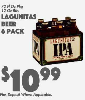 The Food Emporium Lagunitas Beer 6 Pack offer
