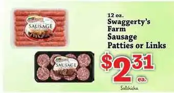 Food Depot Swaggerty's Farm Sausage Patties Or Links offer