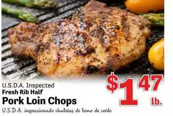 Food Depot Fresh Rib Half Pork Loin Chops offer