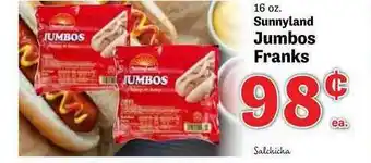Sunnyland Jumbos Franks