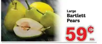 Food Depot Large Bartlett Pears offer