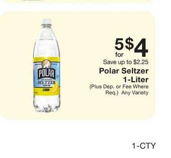 Fairway Store Market Polar Seltzer 1-liter offer