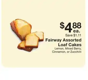 Fairway Store Market Fairway Assorted Loaf Cakes offer