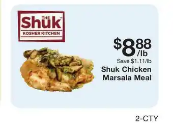 Fairway Store Market Shuk Chicken Marsala Meal offer