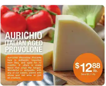 Fairway Store Market Aurichio Italian Aged Provolone offer