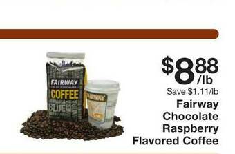 Fairway Store Market Fairway Chocolate Raspberry Flavored Coffee offer